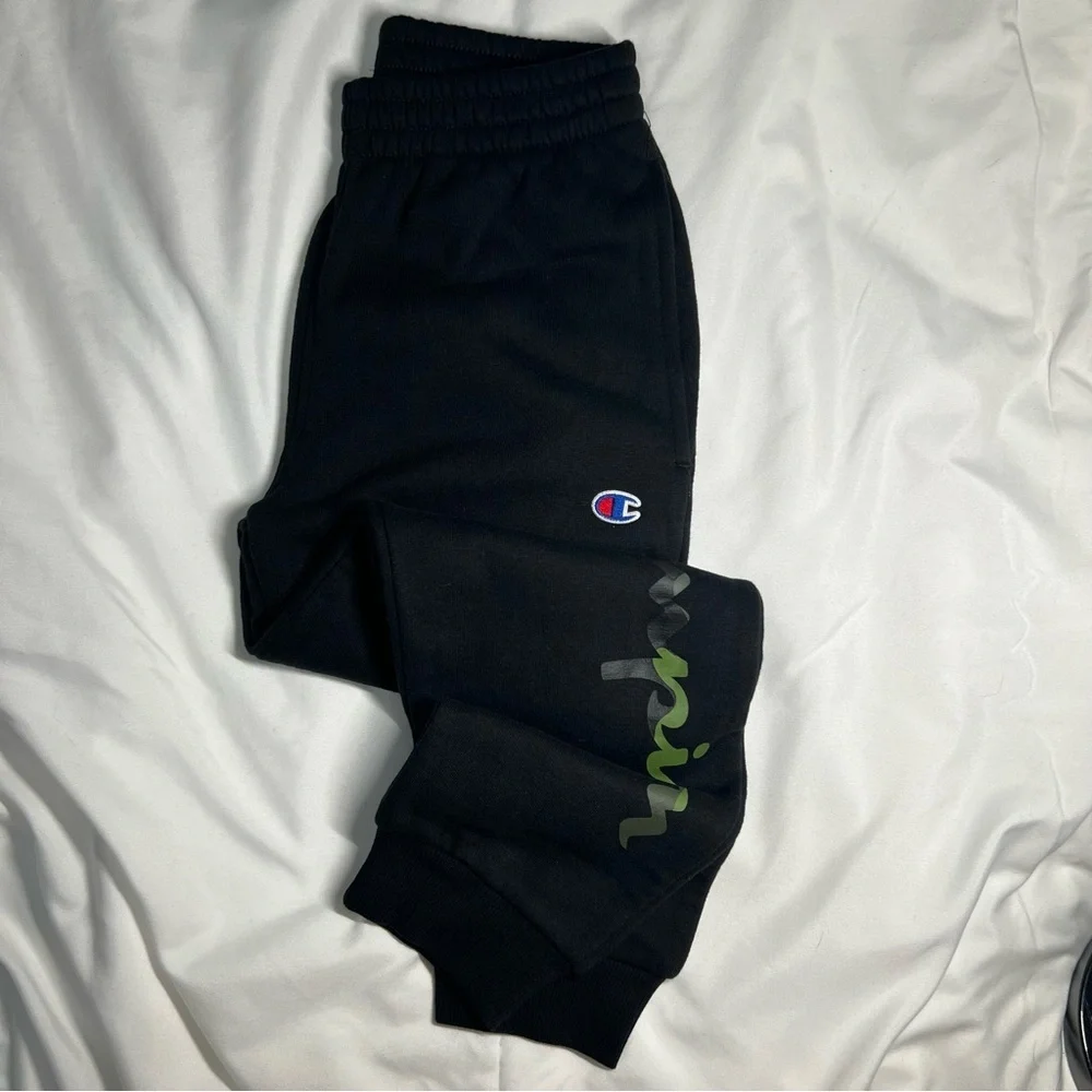 Champion Boys Camo Script Logo Sweatpants, Size S
